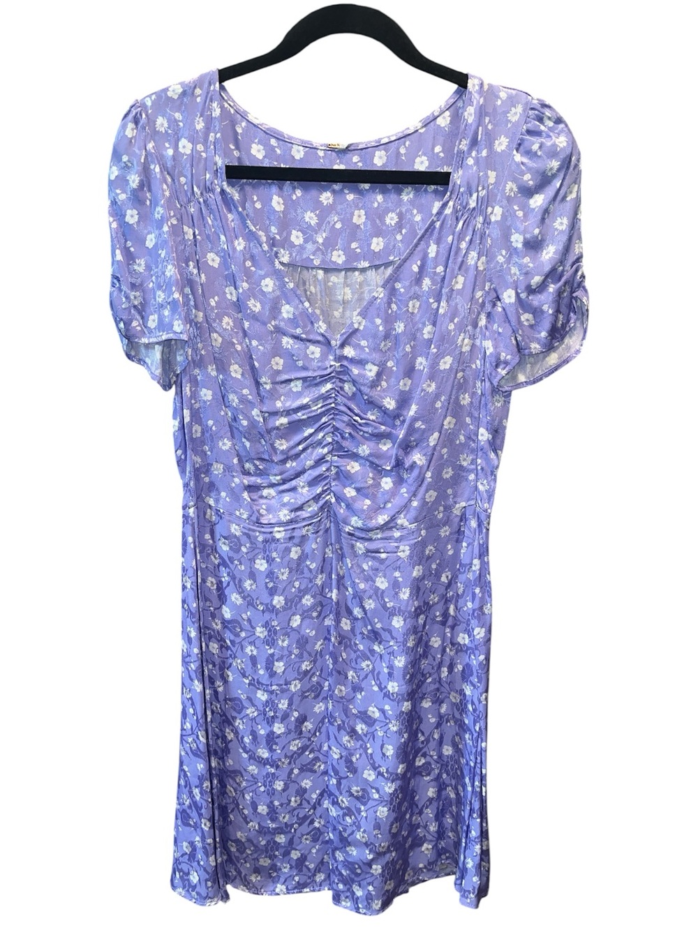 Free People Lilac Floral Jacquard Dress (003) - Picture 6 of 8